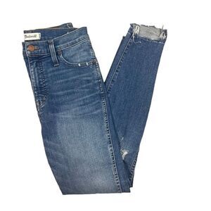 Madewell Distressed‎ High Rise Skinny Jeans Waist 27-28"